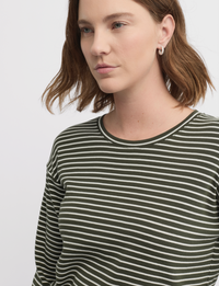 Yarra Trail Division Tee in Loden/Ecru 3070