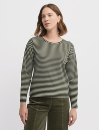Yarra Trail Division Tee in Loden/Ecru 3070