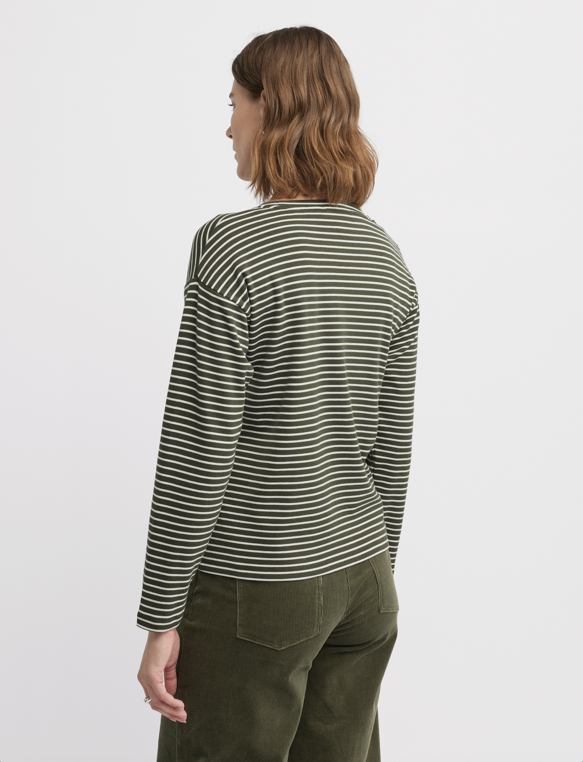 Yarra Trail Division Tee in Loden/Ecru 3070
