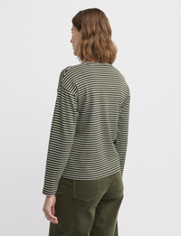 Yarra Trail Division Tee in Loden/Ecru 3070