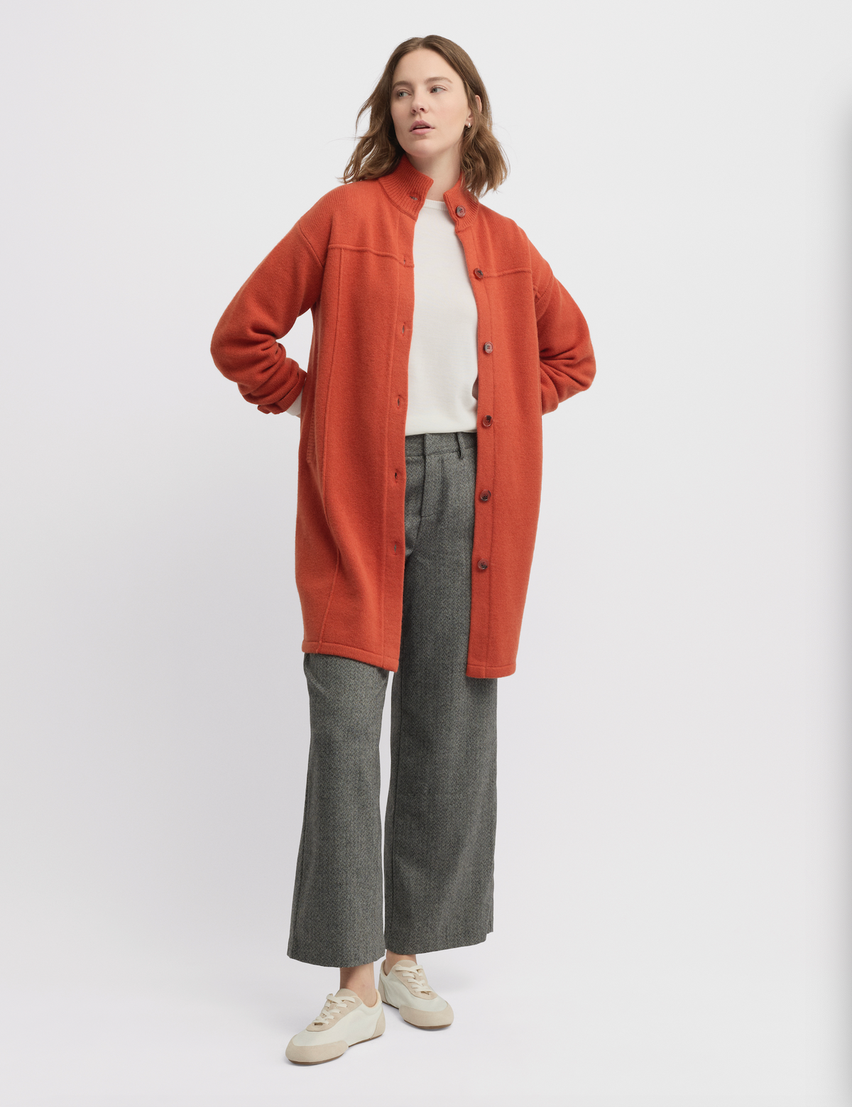 Yarra Trail Force Knit Coat in Autumn 6306