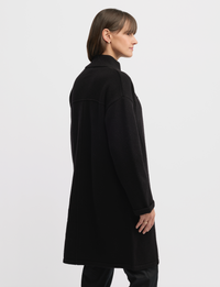 Yarra Trail Force Knit Coat in Black 6306