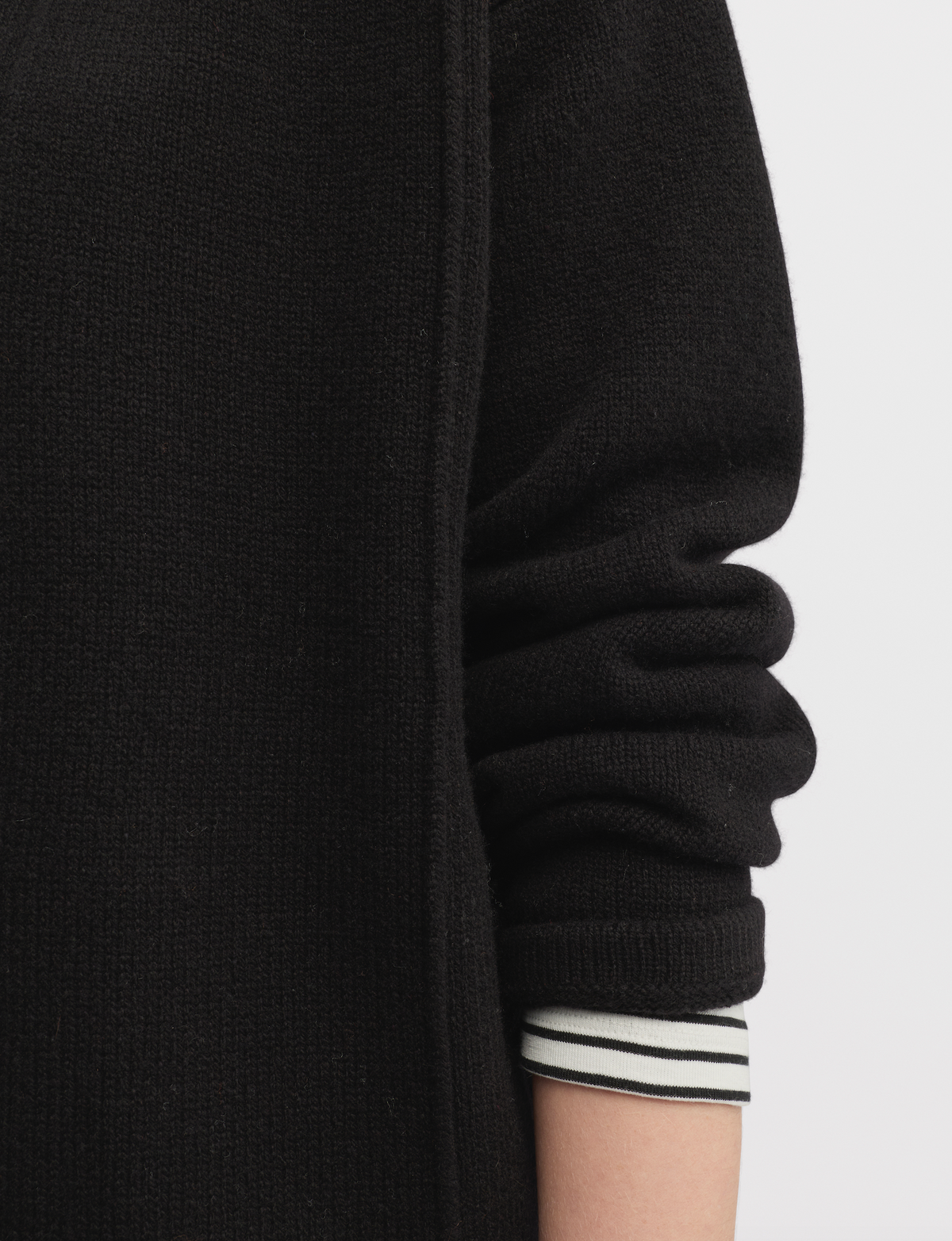 Yarra Trail Force Knit Coat in Black 6306