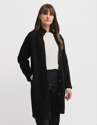 Yarra Trail Force Knit Coat in Black 6306