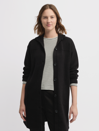 Yarra Trail Force Knit Coat in Black 6306