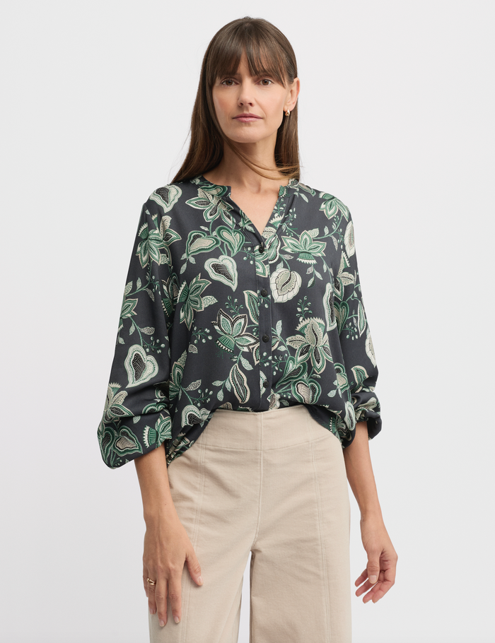 Yarra Trail Kin Blouse in Kin Print 4359