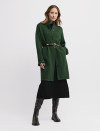 Yarra Trail Force Knit Coat in Juniper 6306