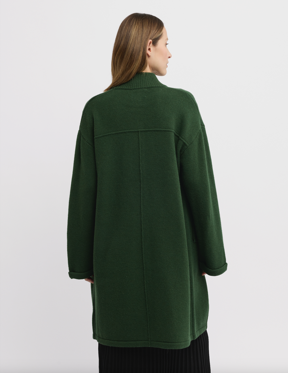 Yarra Trail Force Knit Coat in Juniper 6306