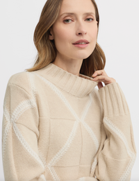 Yarra Trail Indiana Knit in Almond /Ecru 7766