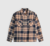 Levi's Boxy Western Pier 89 Plaid in Blue / Cream