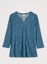 Seasalt 3/4 Kellow Top - Flax Flower Horizon