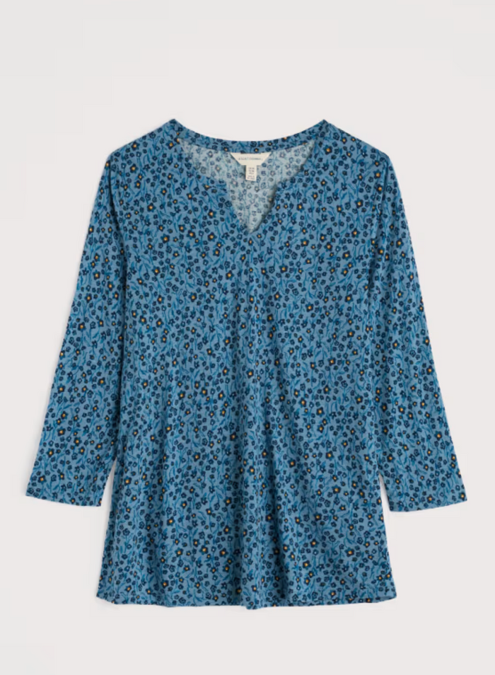 Seasalt 3/4 Kellow Top - Flax Flower Horizon