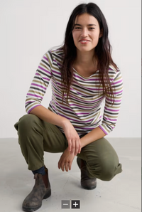 Seasalt Sailor Top in Tri Mini Cornish Fennel