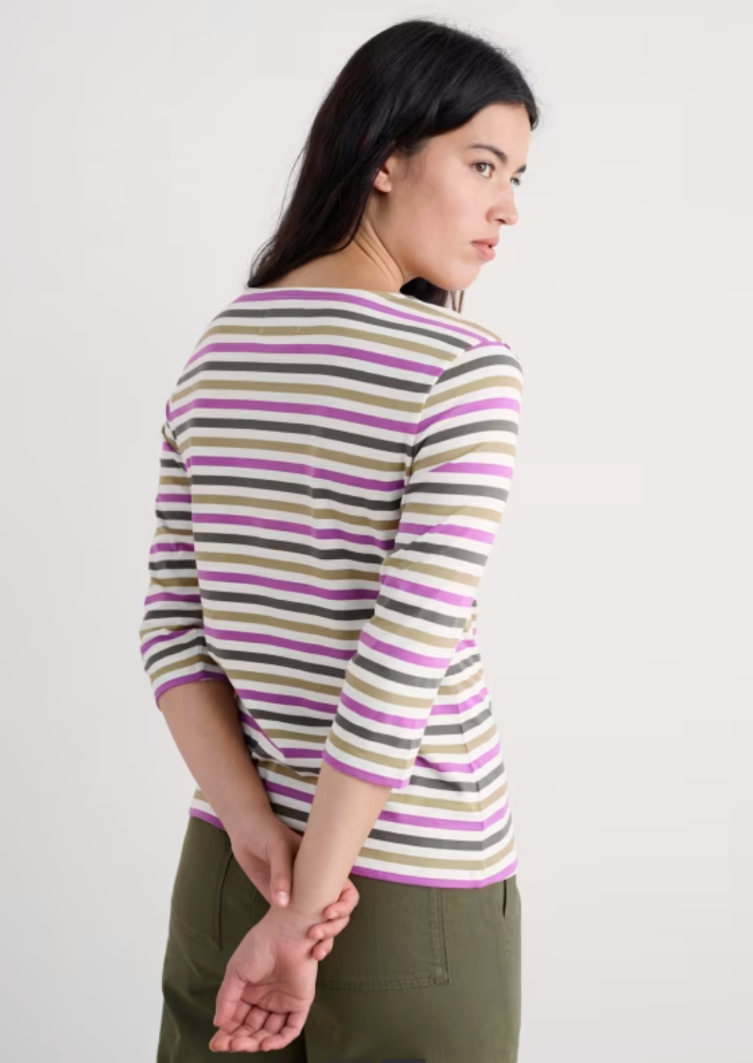 Seasalt Sailor Top in Tri Mini Cornish Fennel