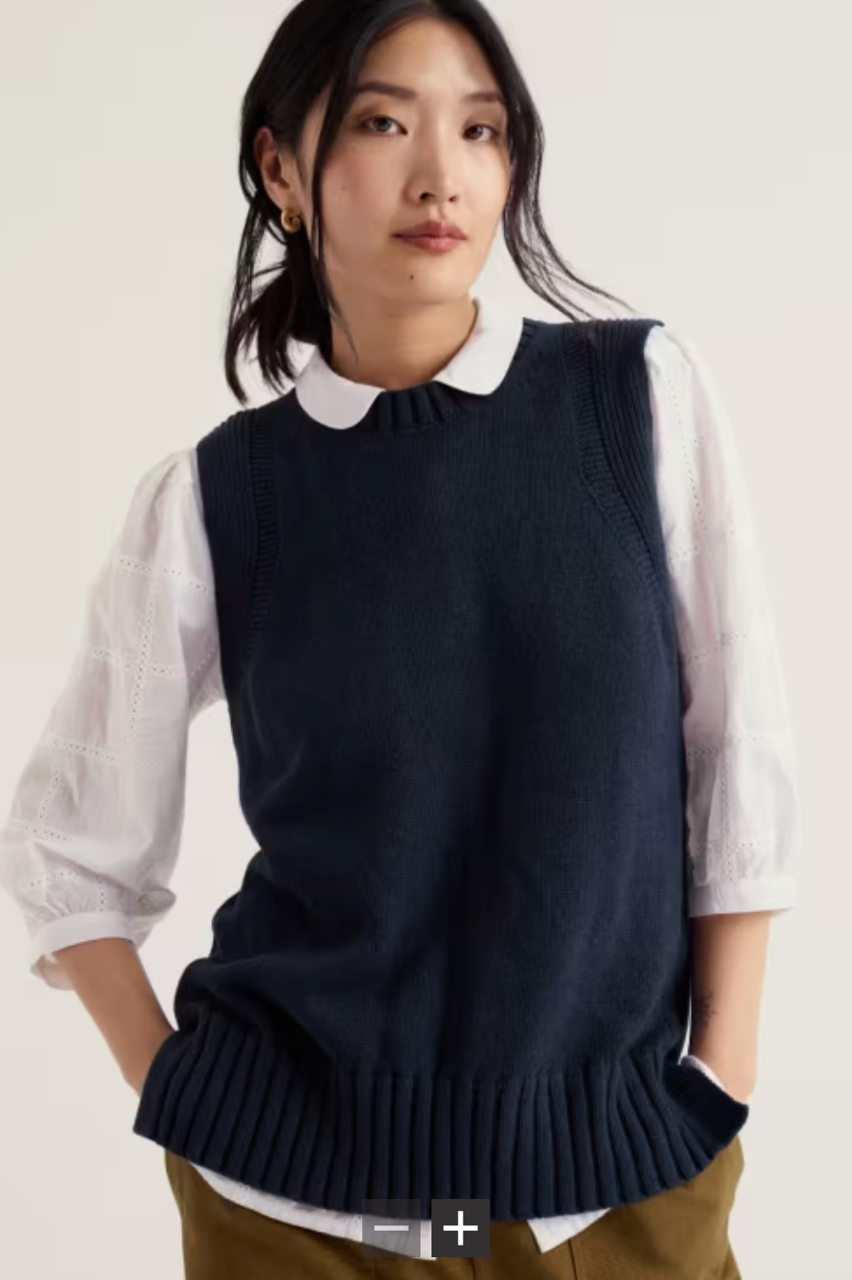 Redstart Knitted Vest in Maritime