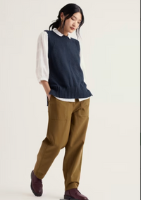 Redstart Knitted Vest in Maritime
