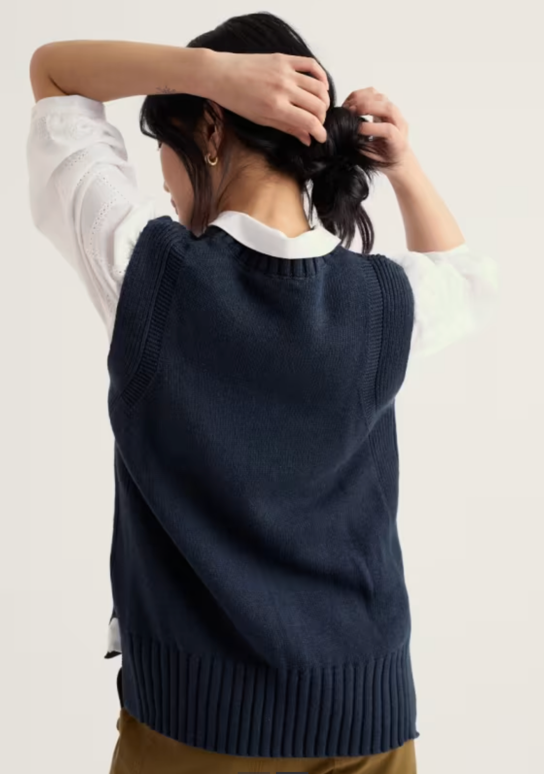 Redstart Knitted Vest in Maritime