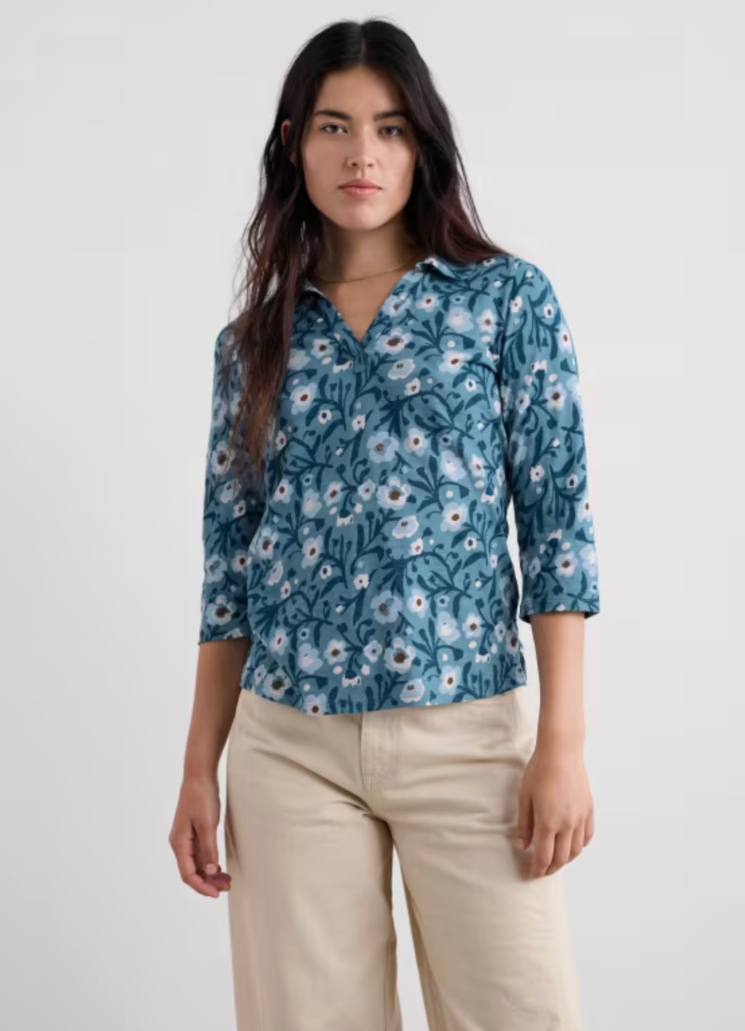 Seasalt Wavecrest Shirt in Blotted Anemone Minnow