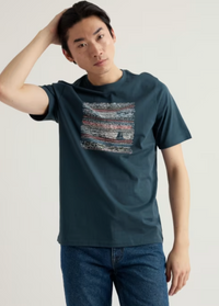Seasalt Men's Midwatch T-Shirt Sunlit Seas Sea Storm