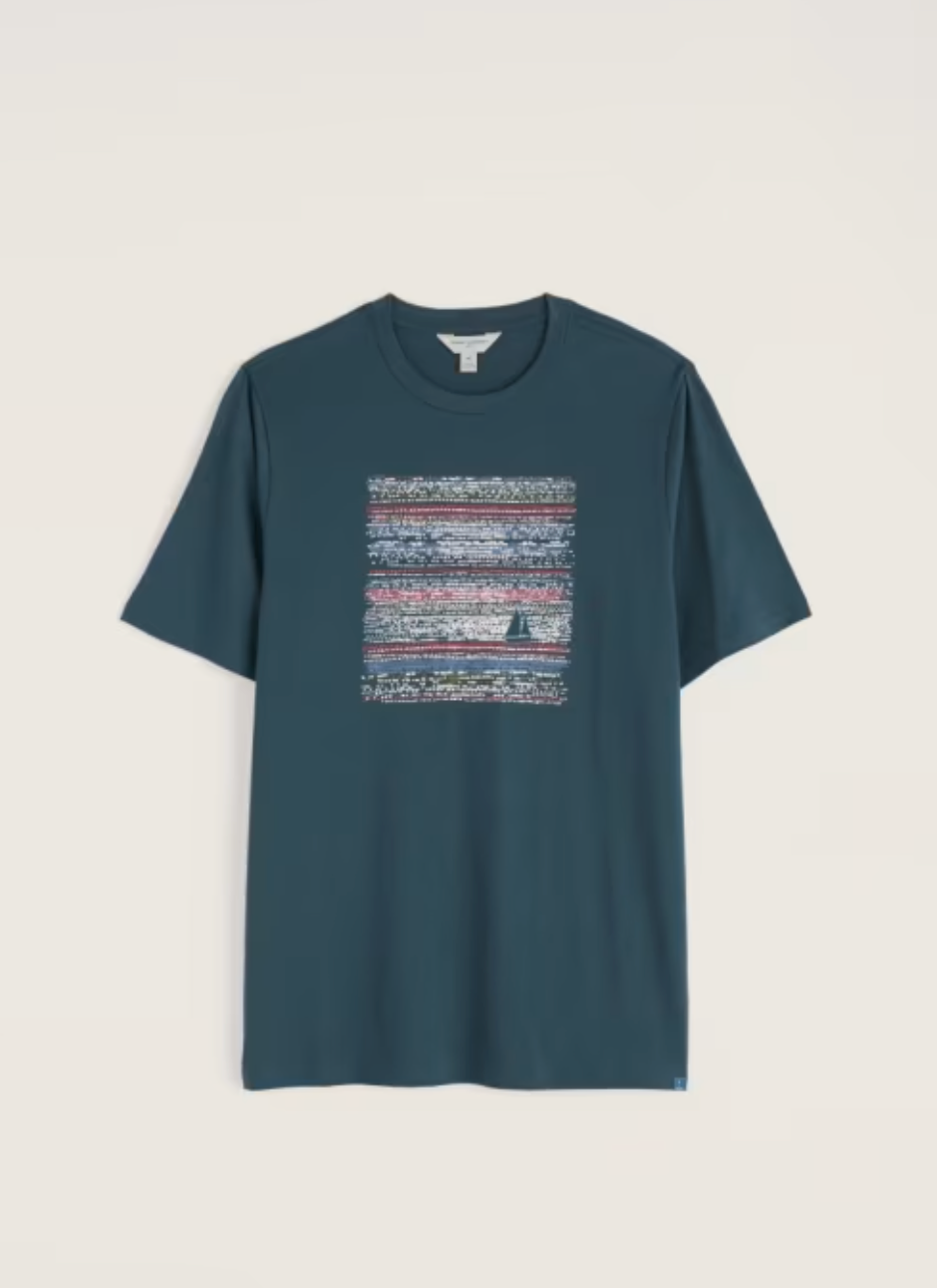Seasalt Men's Midwatch T-Shirt Sunlit Seas Sea Storm