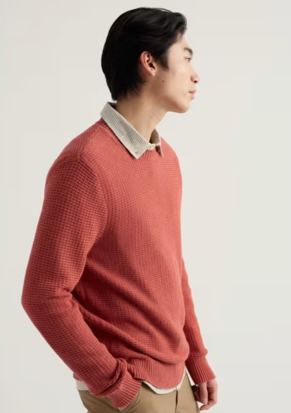 Seasalt Men's Mizzen Jumper in Dusty Copper