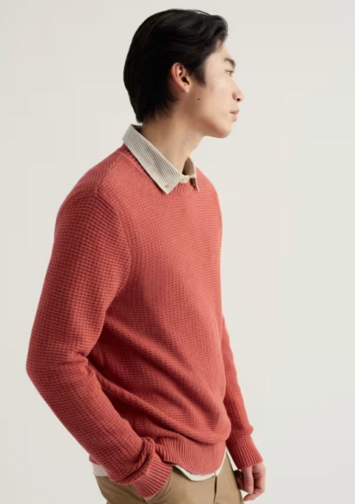 Seasalt Men's Mizzen Jumper in Dusty Copper
