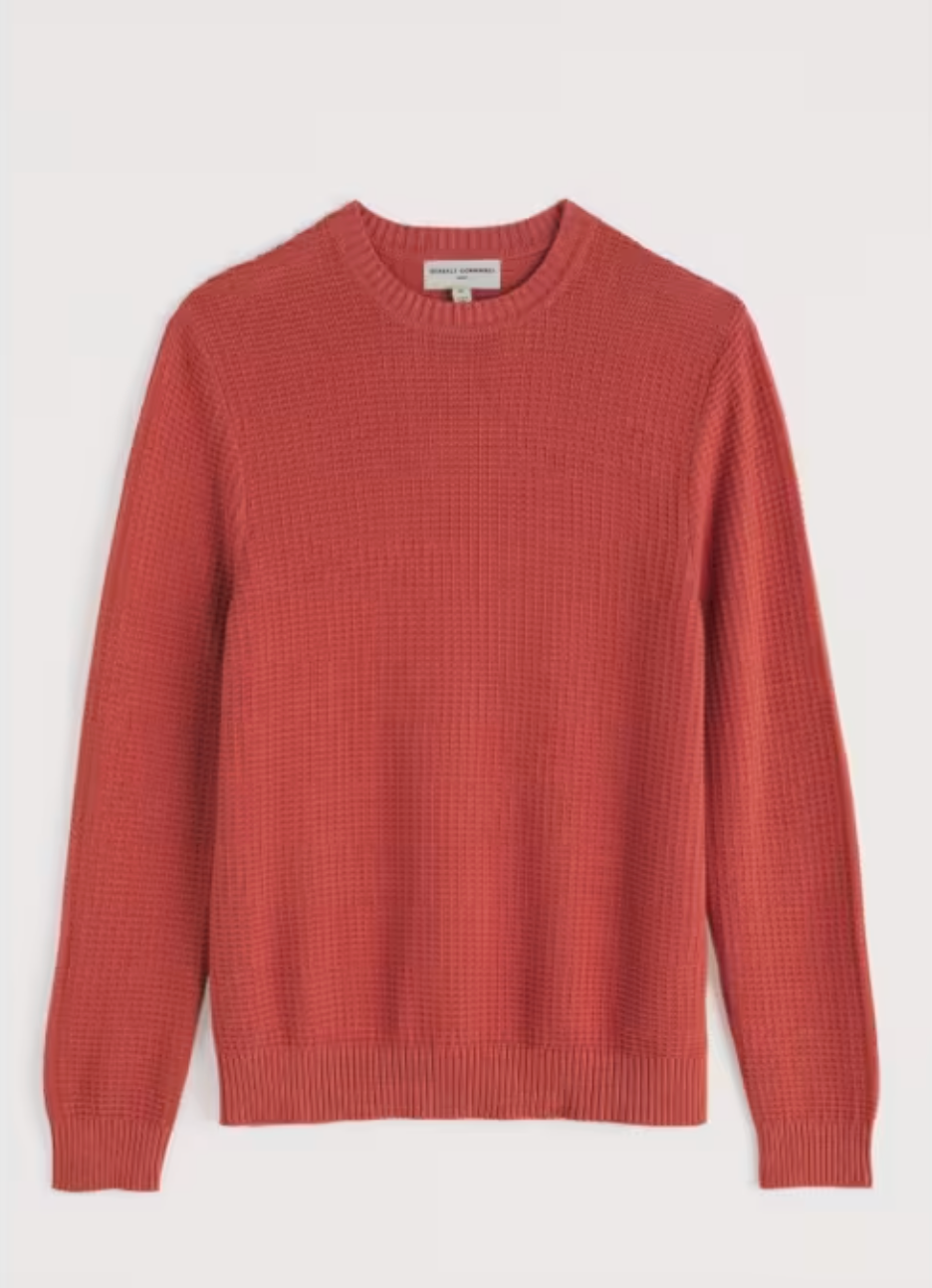 Seasalt Men's Mizzen Jumper in Dusty Copper