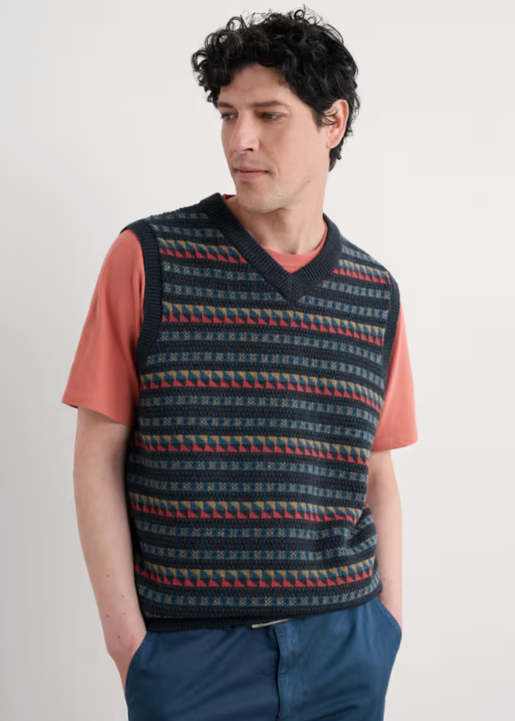 Seasalt Men's Walt Vest in Keneder Multi