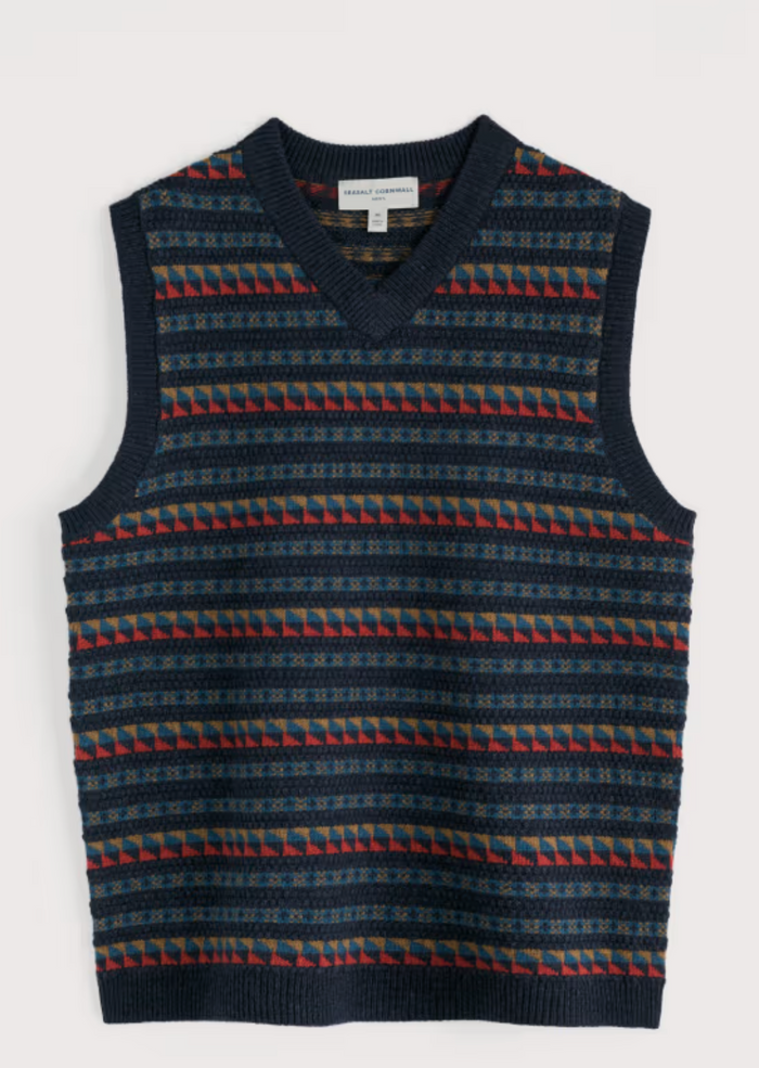 Seasalt Men's Walt Vest in Keneder Multi