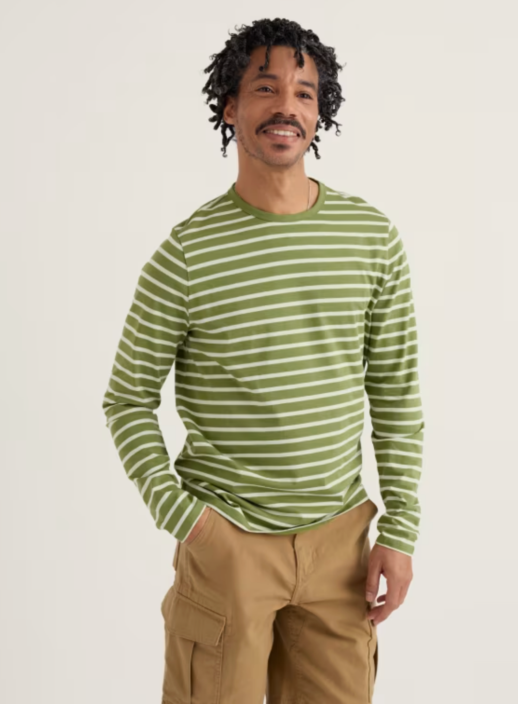 Seasalt Men's Sailor Shirt in Breton Grasshopper
