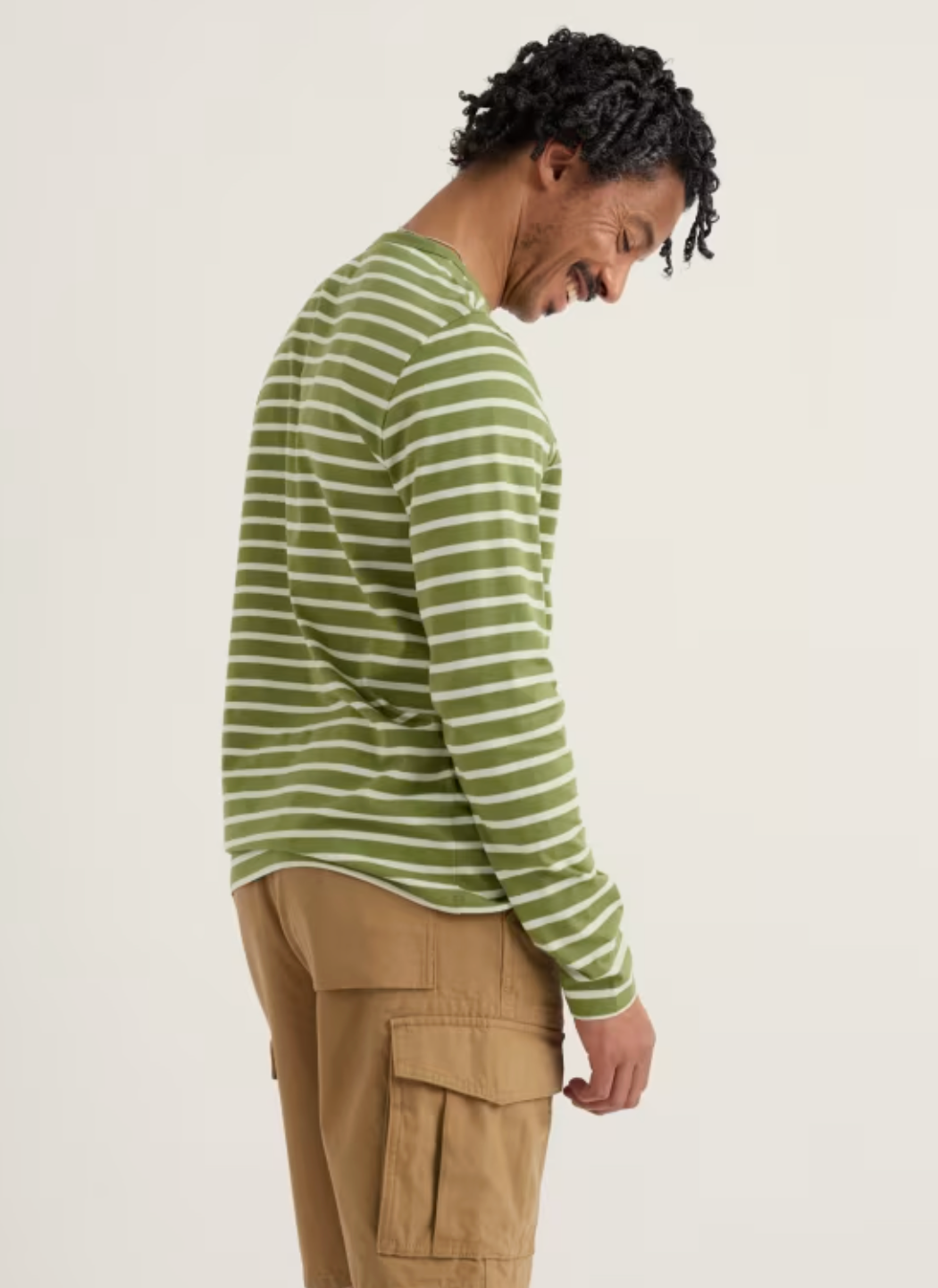 Seasalt Men's Sailor Shirt in Breton Grasshopper