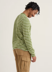 Seasalt Men's Sailor Shirt in Breton Grasshopper