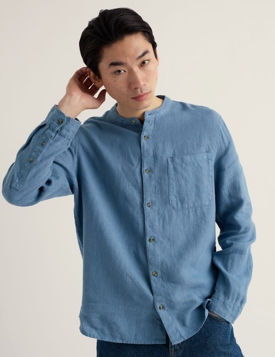 Seasalt Men's Porlock Shirt in Tide