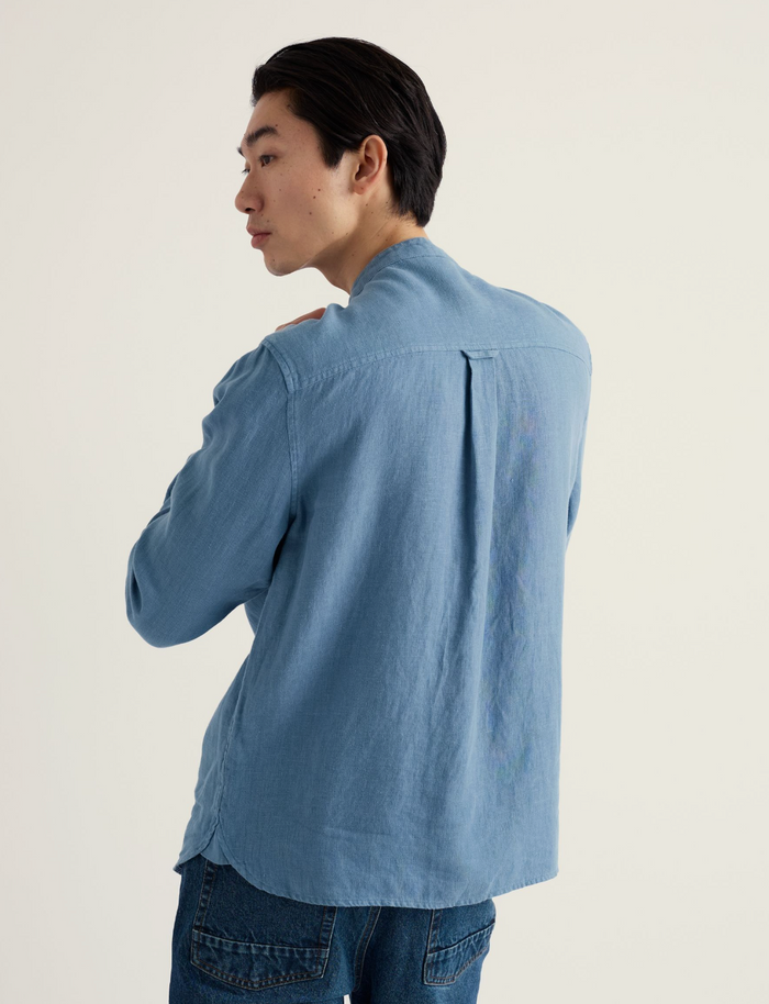 Seasalt Men's Porlock Shirt in Tide