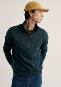 Seasalt Mens Wood Moss Sweatshirt in Sea Storm