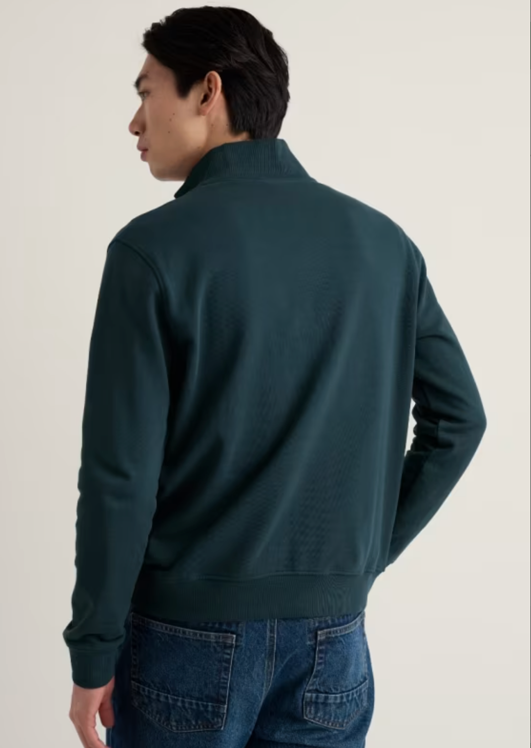 Seasalt Mens Wood Moss Sweatshirt in Sea Storm