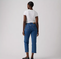 Ribcage Straight  Ankle Jeans in Jazz Pop (0117)