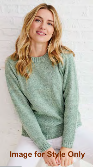 Aoife Supersoft Crewneck Sweater in Meadow or Jam