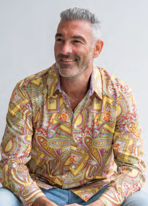 John Lennon Long Sleeve Shirt 'Bath' in Multi