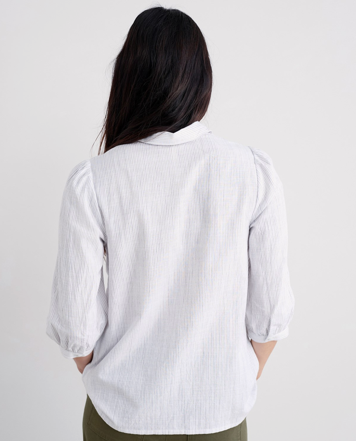 Hope Cottage Embroidered Blouse in Woodland Floral Chalk