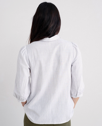Hope Cottage Embroidered Blouse in Woodland Floral Chalk