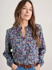 Seasalt Sea Flow Top - Floral Moor Maritime