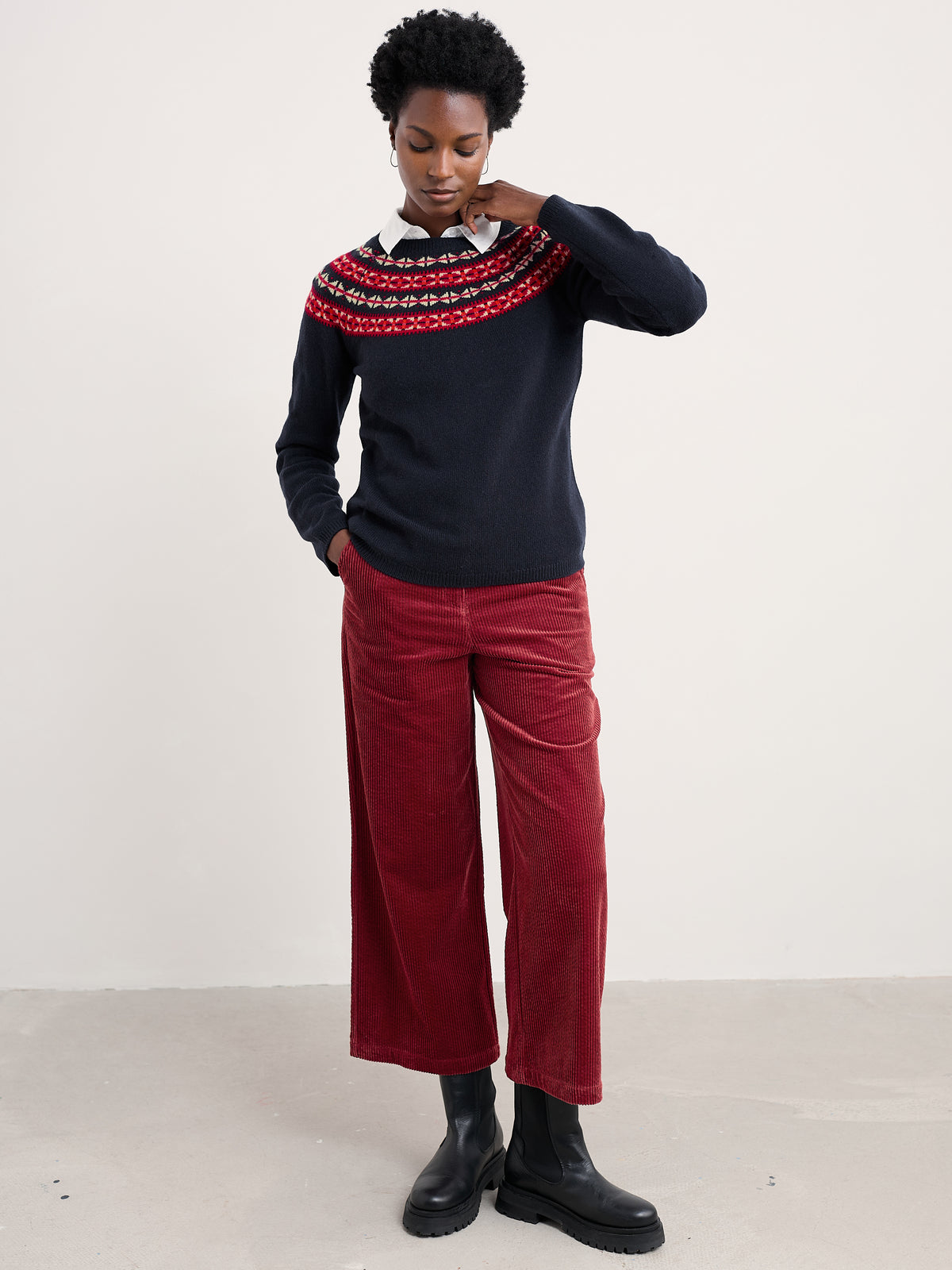 Seasalt Seas Edge Jumper in Bedstone Jam Mix