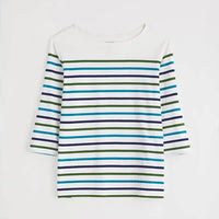 Seasalt Sailor Top in Falmouth Tri Breton Chalk Maritime