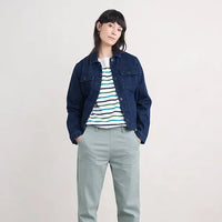 Seasalt Sailor Top in Falmouth Tri Breton Chalk Maritime