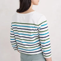Seasalt Sailor Top in Falmouth Tri Breton Chalk Maritime