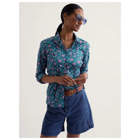 Seasalt Larissa Shirt in Pin Cushion Proteas Storm