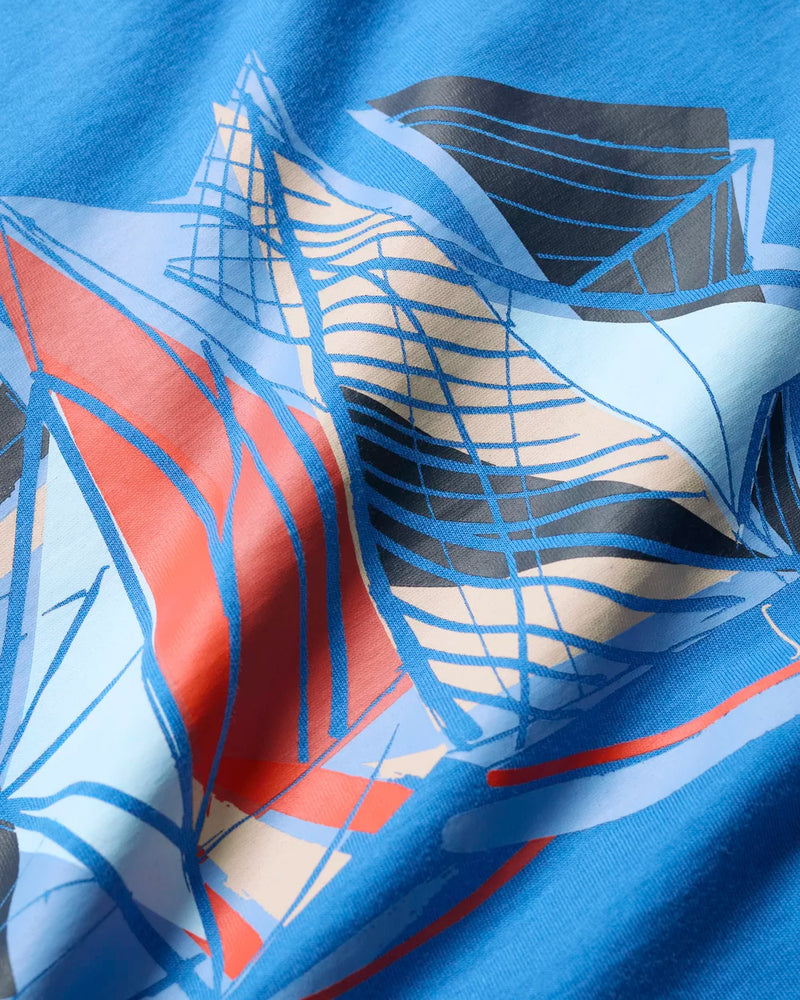 Seasalt Mens Midwatch T-Shirt Sail Sketch Borage