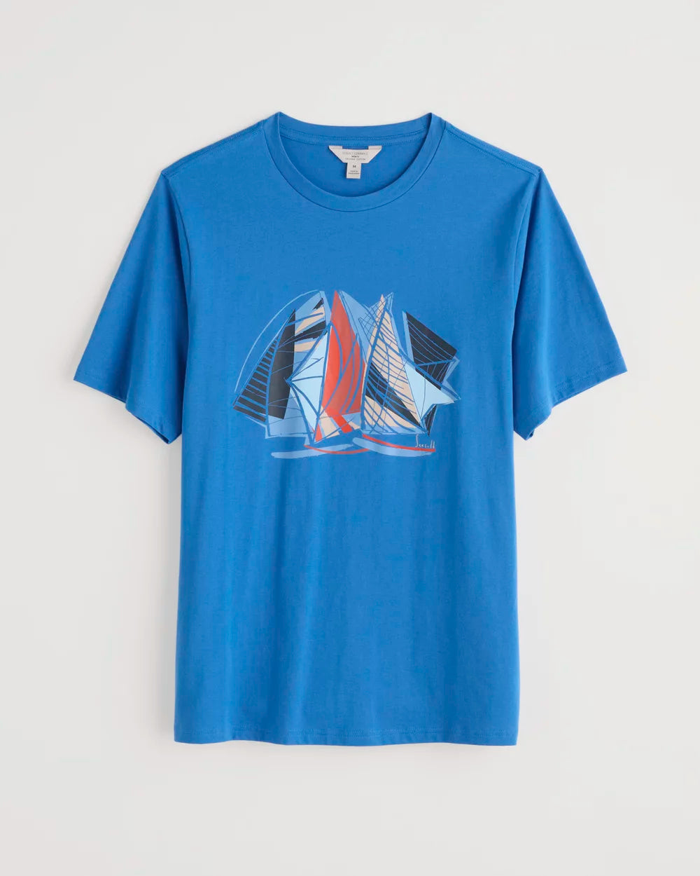 Seasalt Mens Midwatch T-Shirt Sail Sketch Borage