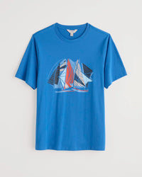 Seasalt Mens Midwatch T-Shirt Sail Sketch Borage